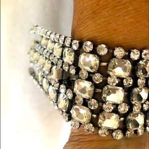 Rhinestone statement bracelet